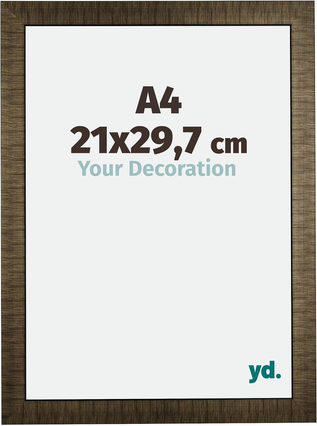 yd. Your Decoration - Bilderrahmen DIN A4 21x29,7 cm - Bilderrahmen aus Holz mit Acrylglas - Antiref