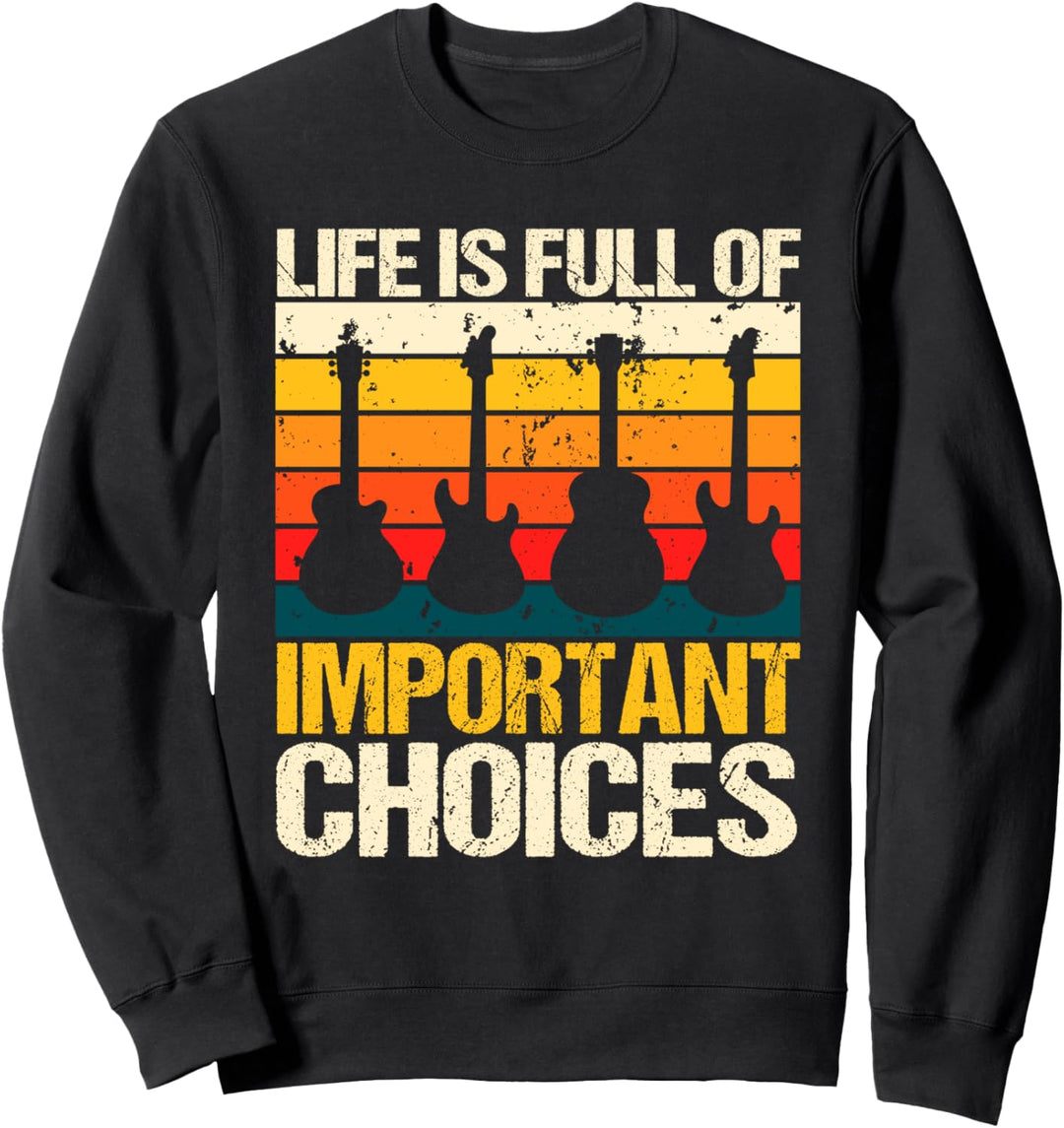 Lustiges Bassist Design, Gitarristen, Gitarre Spielen Motiv Sweatshirt