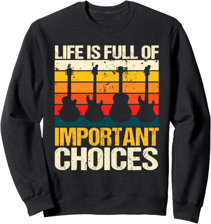 Lustiges Bassist Design, Gitarristen, Gitarre Spielen Motiv Sweatshirt