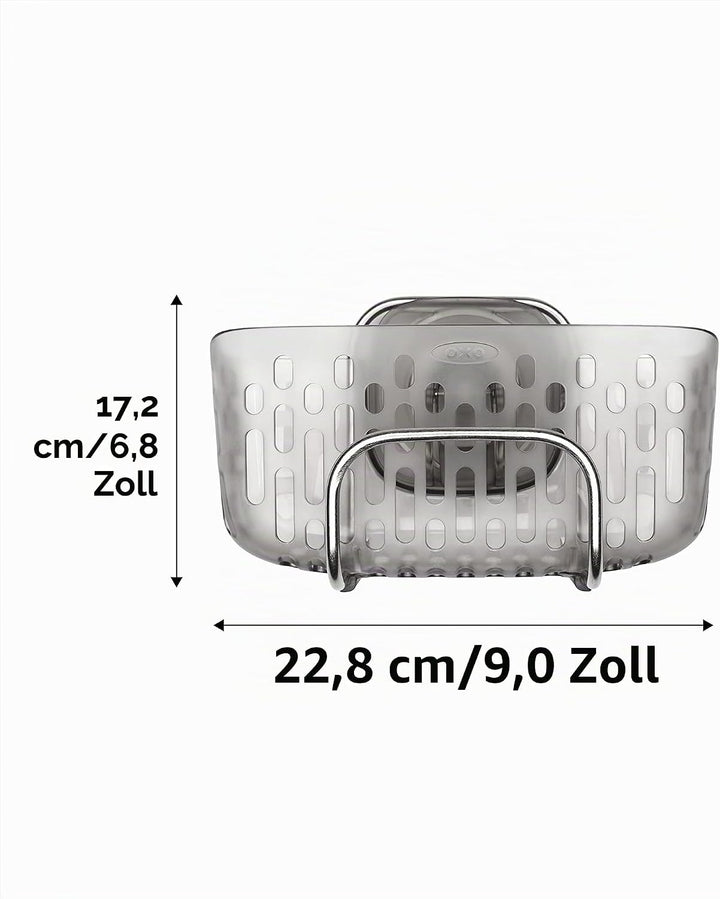 OXO Good Grips Utensilienhalter für das Spülbecken – Küchenorganizer mit StrongHold-Saugnapfhalterun