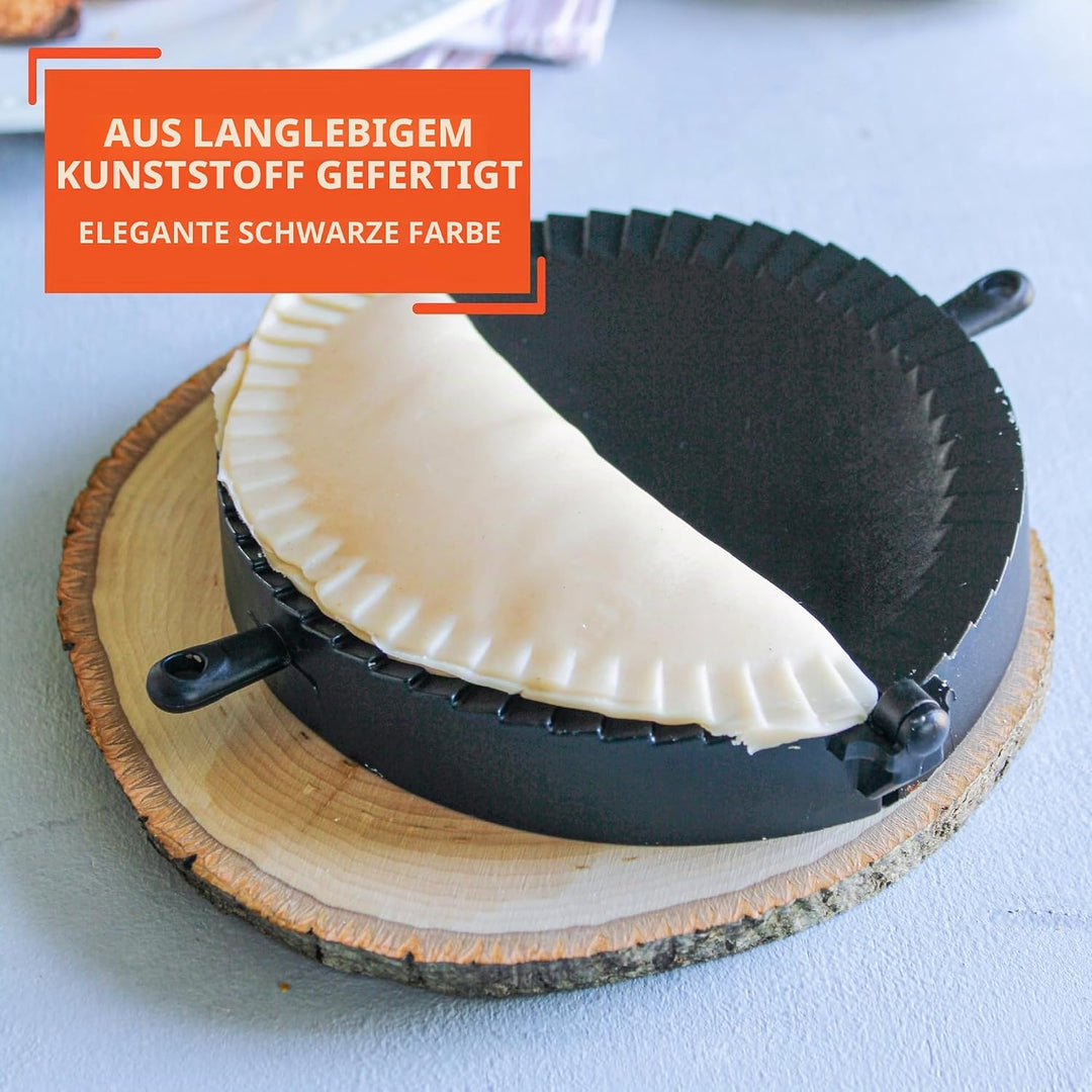 Imusa USA IMU-71006W Jumbo-Form, einfach zu bedienen, Kunststoff, Empanada-Form, Schwarz