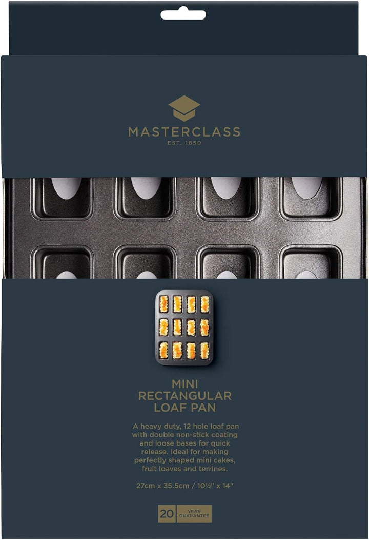 MasterClass Mini-Backform mit losem Boden und PTFE-, PFOA- und BPA-freiem Antihaftbeschichtung, 12 L
