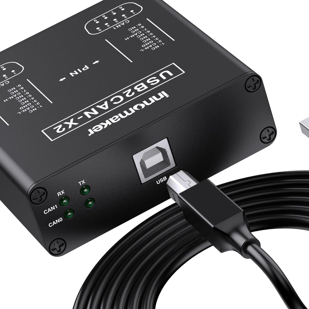 Dual Channels USB to CAN Converter for Raspberry Pi4/Pi3B+/Pi3/Pi Zero(W)/Jetson Nano/Tinker Board/A