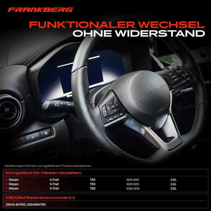 Frankberg Kombischalter Lenkstockschalter Vorne 19-Polig Kompatibel mit X-Trail T30 2.0L 2.2L 2.5L S