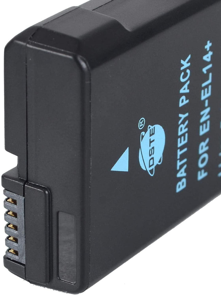 DSTE® 2-Stücke Batterie und DC111E Reise Ladegerät Kit für Nikon EN-EL14 EN-EL14A DF D3100 D3200 D33