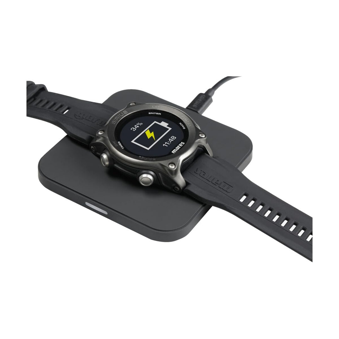 Mares Sirius Tauchcomputer im Armbanduhr-Format schwarz/schwarz, schwarz/schwarz