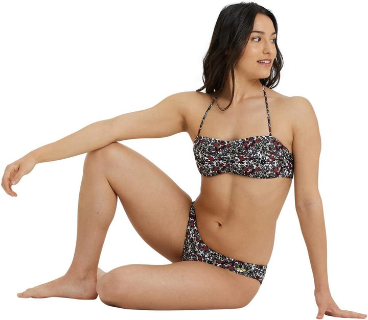arena Allover Bandeau Damen Bikini, Badeanzug aus schnelltrocknenden Stretch-Stoff, Damen Badeanzug