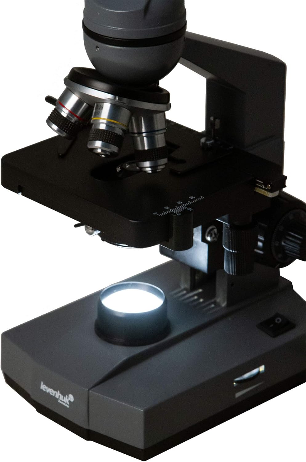 Levenhuk D320L Base 3M Digitales Monokularmikroskop mit 3-Mpx-Kamera und Halogenbeleuchtung, Kompati