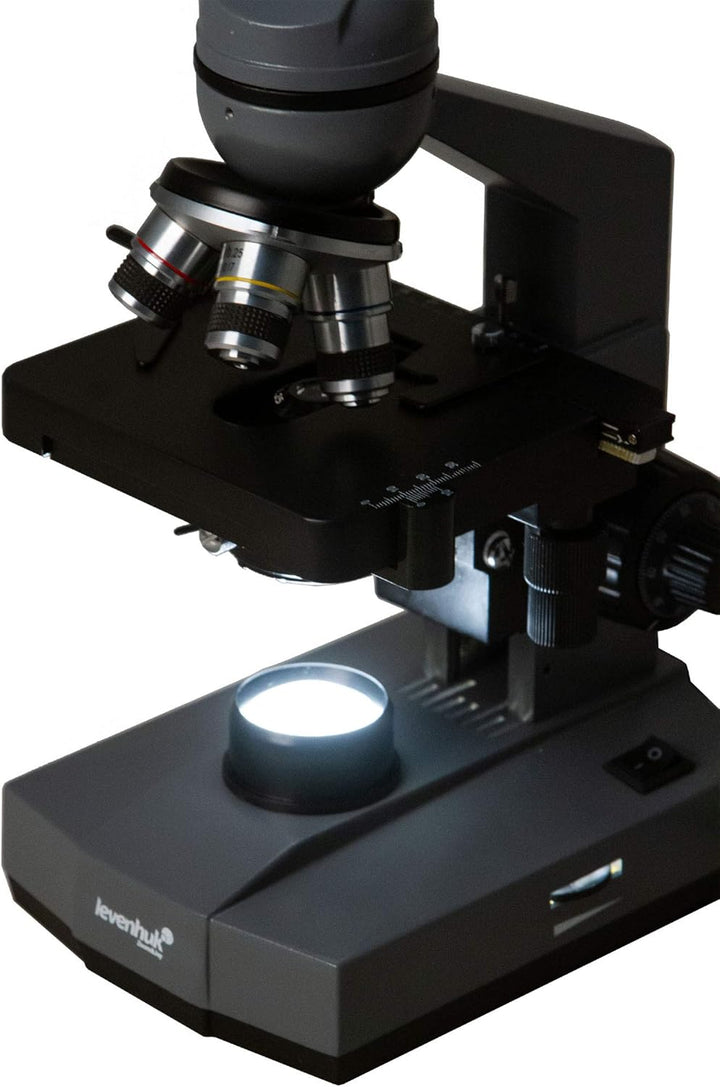 Levenhuk D320L Base 3M Digitales Monokularmikroskop mit 3-Mpx-Kamera und Halogenbeleuchtung, Kompati
