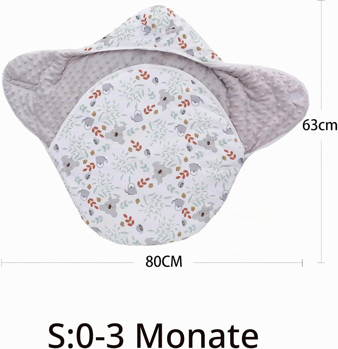Einschlagdecke Babyschale für Winter Buggy Universal Fusssack Babydecke Baumwolle Baby Pucksack für