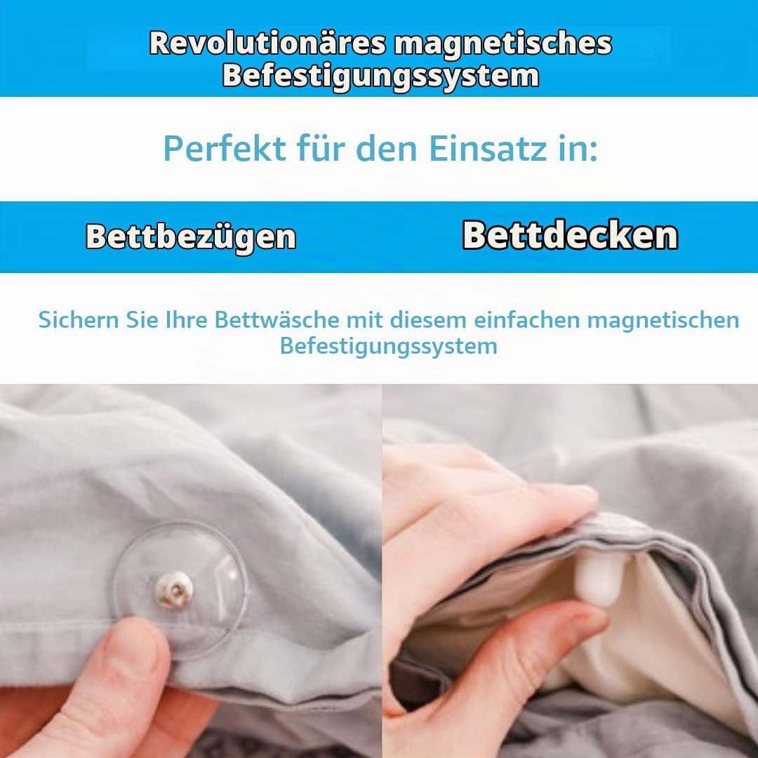 Pinion Pins Magnetische Befestigungssystem (8er Set) Bettdecken-Clip, Befestigungen, Dekoration und