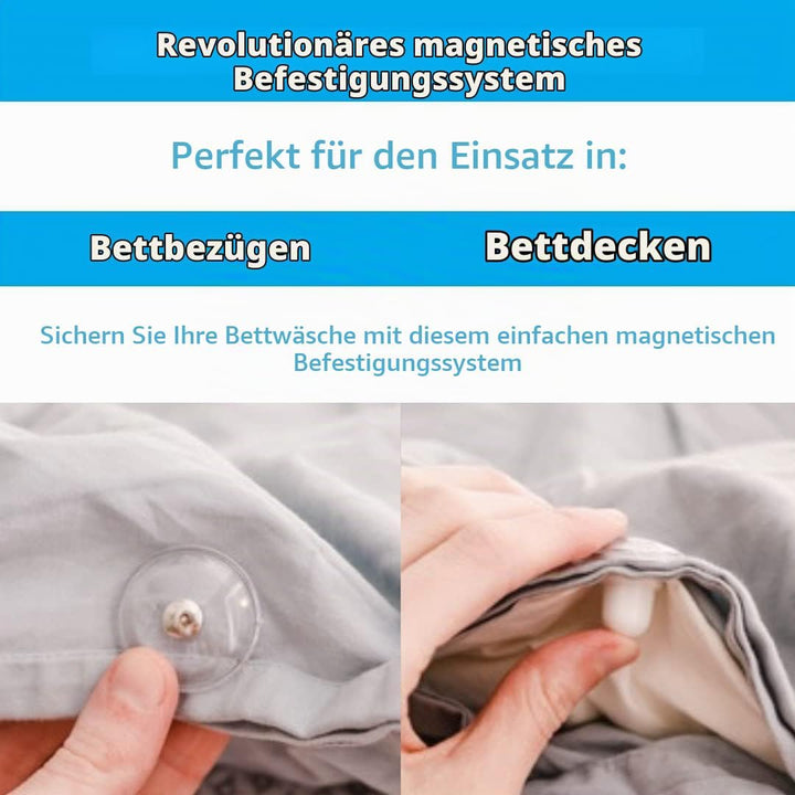 Pinion Pins Magnetische Befestigungssystem (8er Set) Bettdecken-Clip, Befestigungen, Dekoration und