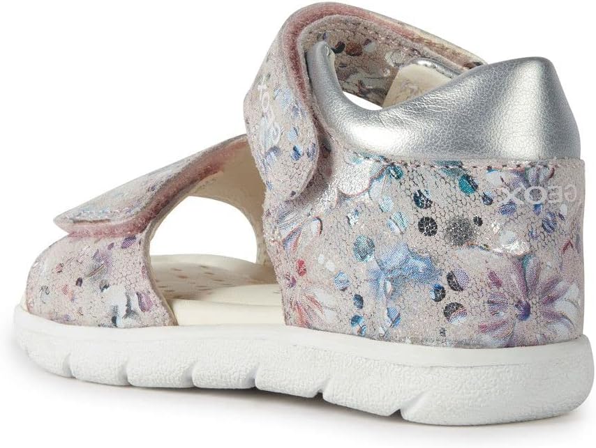 Geox Mädchen B Alul Girl Sandal, 25 EU Lt Rose Silver