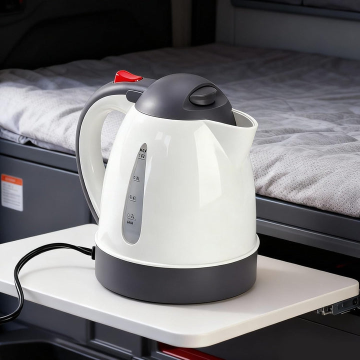 Auto Wasserkocher 1L Tragbare Reisekocher für Auto Reisen Camping mit automatischer Abschaltung aus