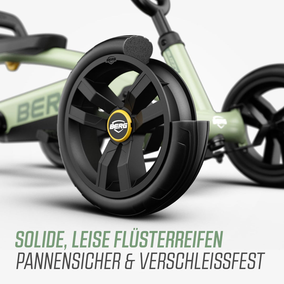 BERG Buzzy Grün Go-Kart für Kinder ab 2 Jahren, grünes Tretfahrzeug Kettcar, Kindergokart Tretauto m
