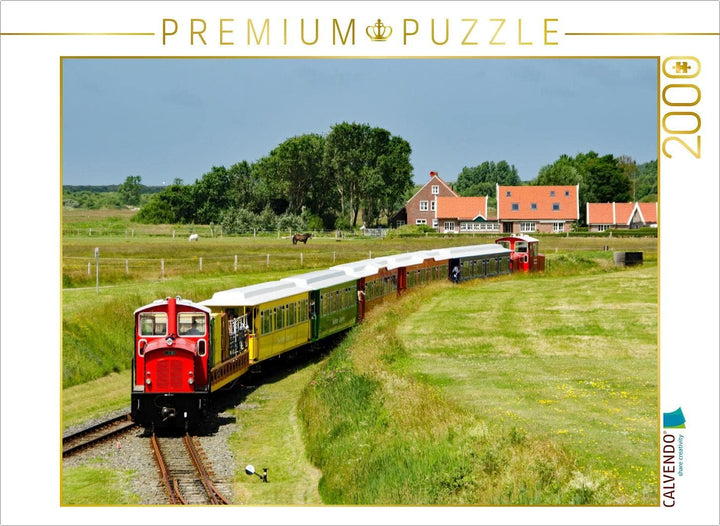 CALVENDO Puzzle Inselbahn Streckenabschnitt 2000 Teile Lege-Grösse 90 x 67 cm Foto-Puzzle Bild von N