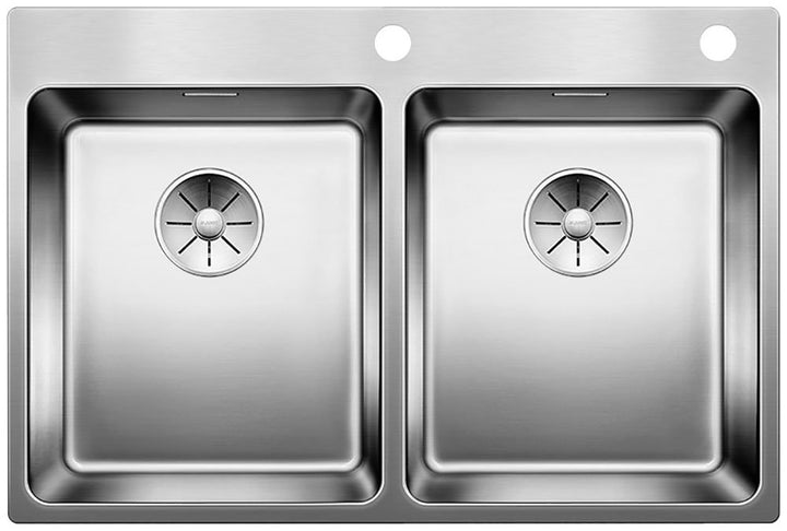 BLANCO ANDANO 340/340-IF/A | Edelstahl | Einbauart: Einbau von Oben & Flächenbündig | mit Ablauffern