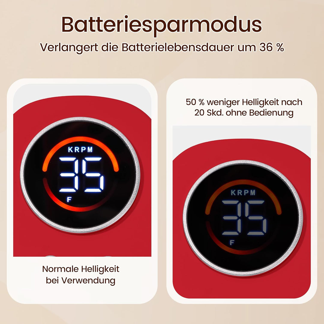 Delanie elektrische Nagelfräser für Gelnägel 35000 U/min, wiederaufladbar Fräser für Nägel mit 5000