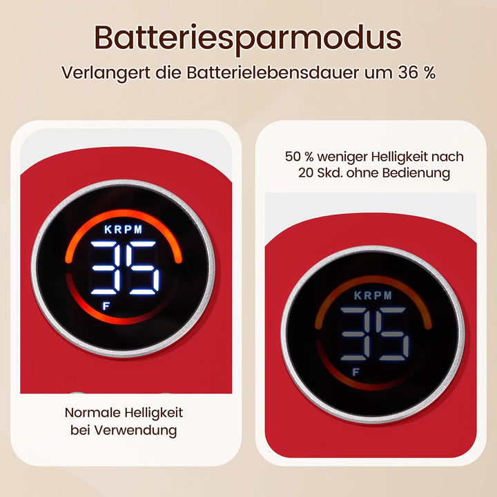 Delanie elektrische Nagelfräser für Gelnägel 35000 U/min, wiederaufladbar Fräser für Nägel mit 5000