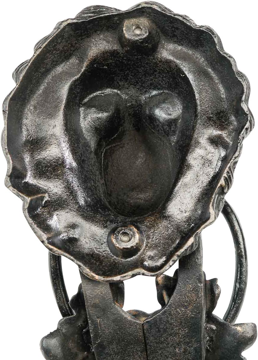 Historischer Türklopfer xxl 40cm 5kg Eisen Löwe antik Stil Türbeschlag Tür