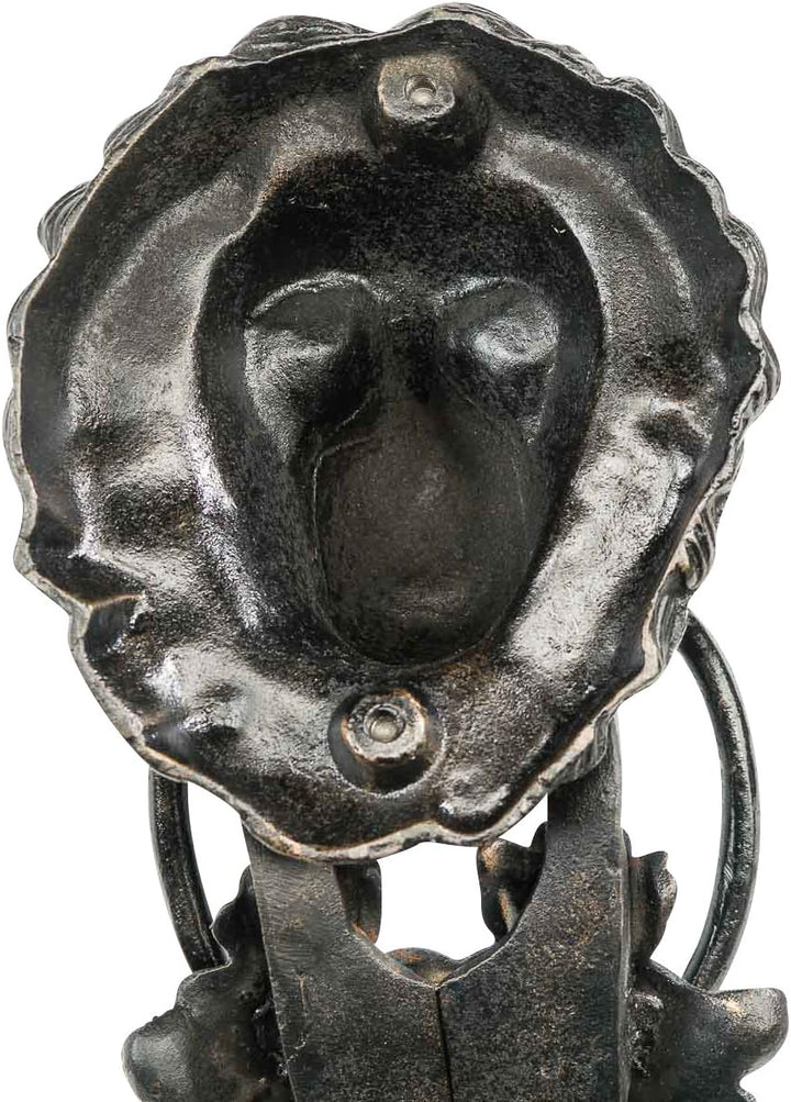 Historischer Türklopfer xxl 40cm 5kg Eisen Löwe antik Stil Türbeschlag Tür