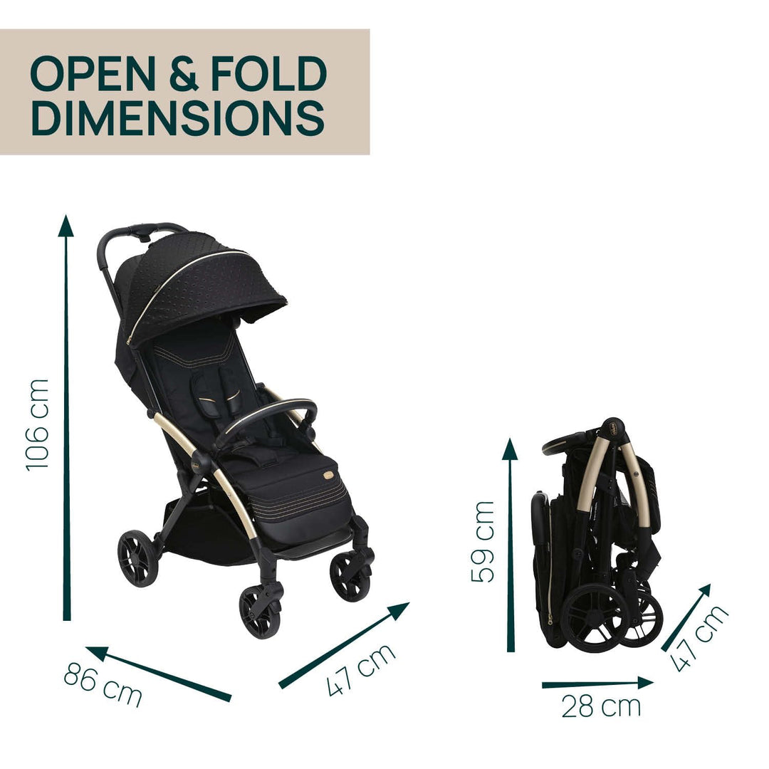 Chicco Goody X-Plus Kinderwagen, schwarz Re_Lux