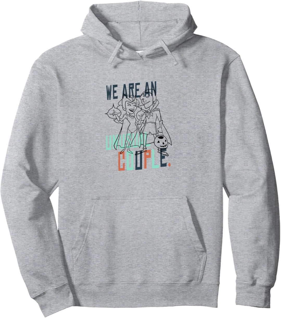 Marvel WandaVision Halloween We Are An Unusual Couple Pullover Hoodie