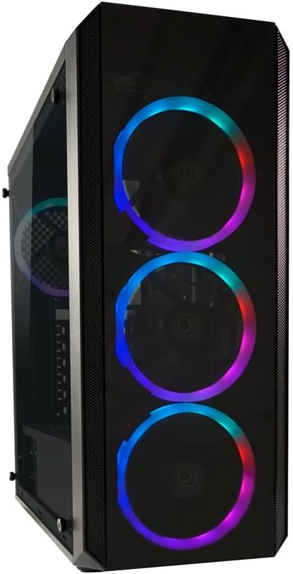 LC-Power Midi 703B Quad-Luxx - ATX Gaming-Gehäuse, LC-703B-ON 703B404, 703B404