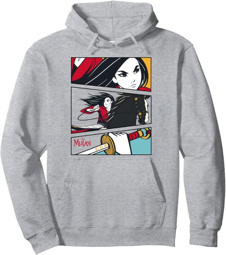 Disney Mulan Live Action Mulan Comic Action Panels Pullover Hoodie
