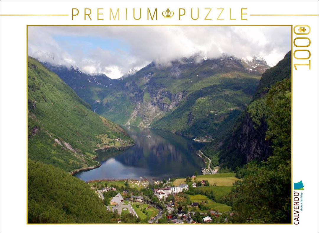 CALVENDO Puzzle Geiranger Fjord, Norwegen 1000 Teile Lege-Grösse 64 x 48 cm Foto-Puzzle Bild von GUG