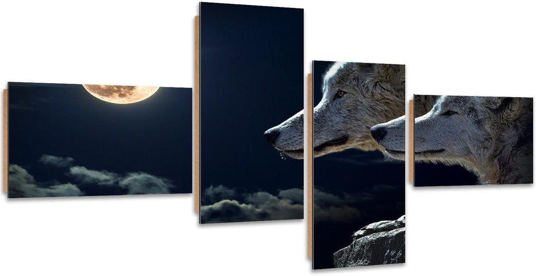 Feeby. Wandbilder - 4 Teile - Gedrucktes Bild, Foto, Kunstdrucke, Deko Panel, 4-Teilig Typ Z, 160x80