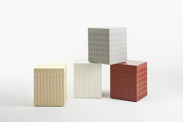 Kartell EUR, Hocker, 36 x 36 x H 45 cm Erdrot, Erdrot