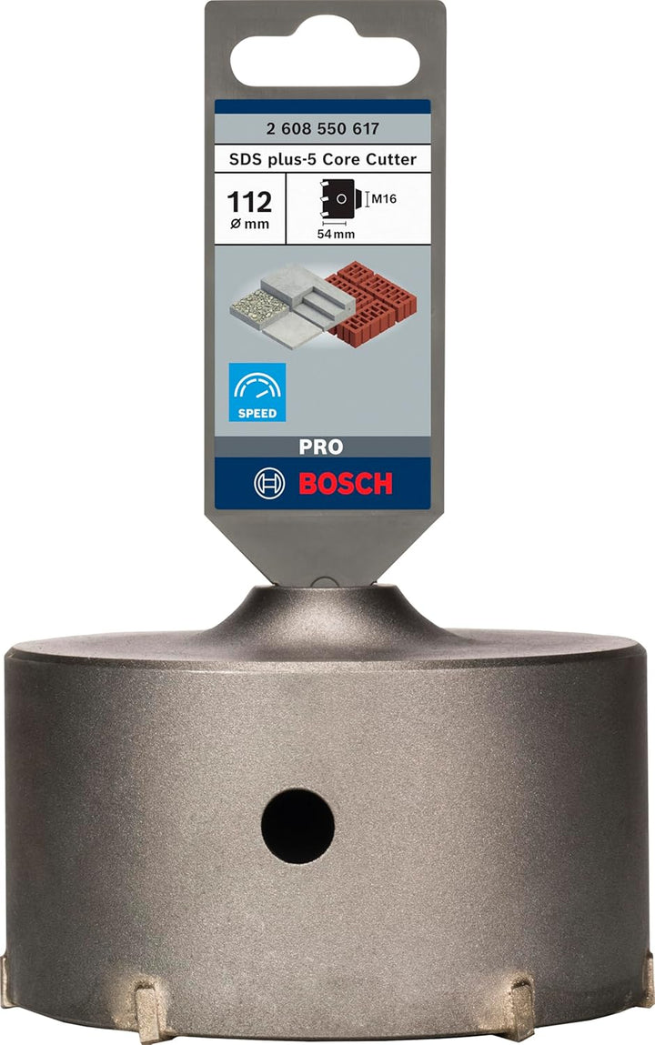 Bosch Professional Hohl-Bohrkrone SDS-plus-9 Core Cutter (Ø 112 mm), 112 mm