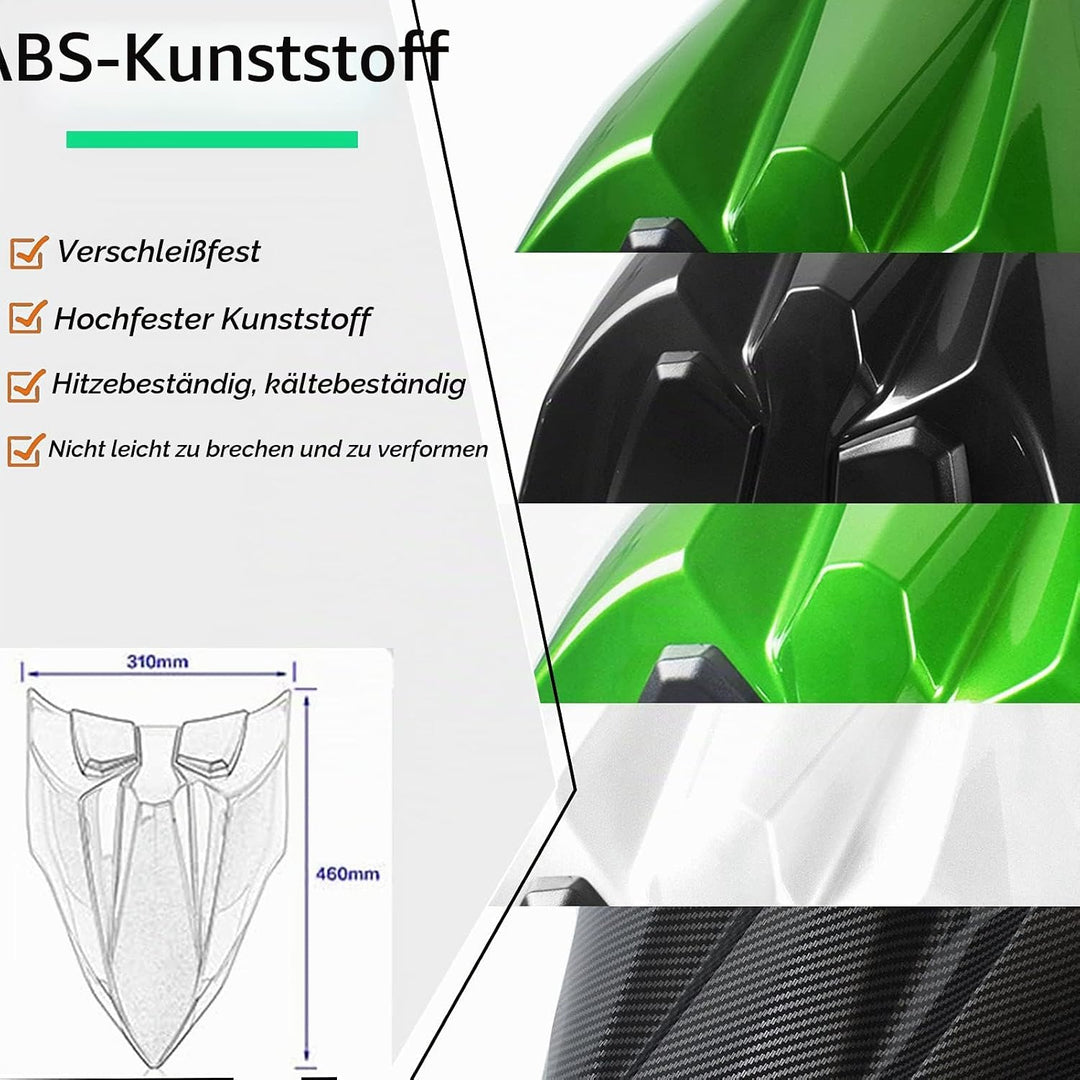 Replacement for Ninja650 Z650 Sitz Abdeckung Hinten Sozius Harte Solo Sitz Gugel Buckel für Ninja 65