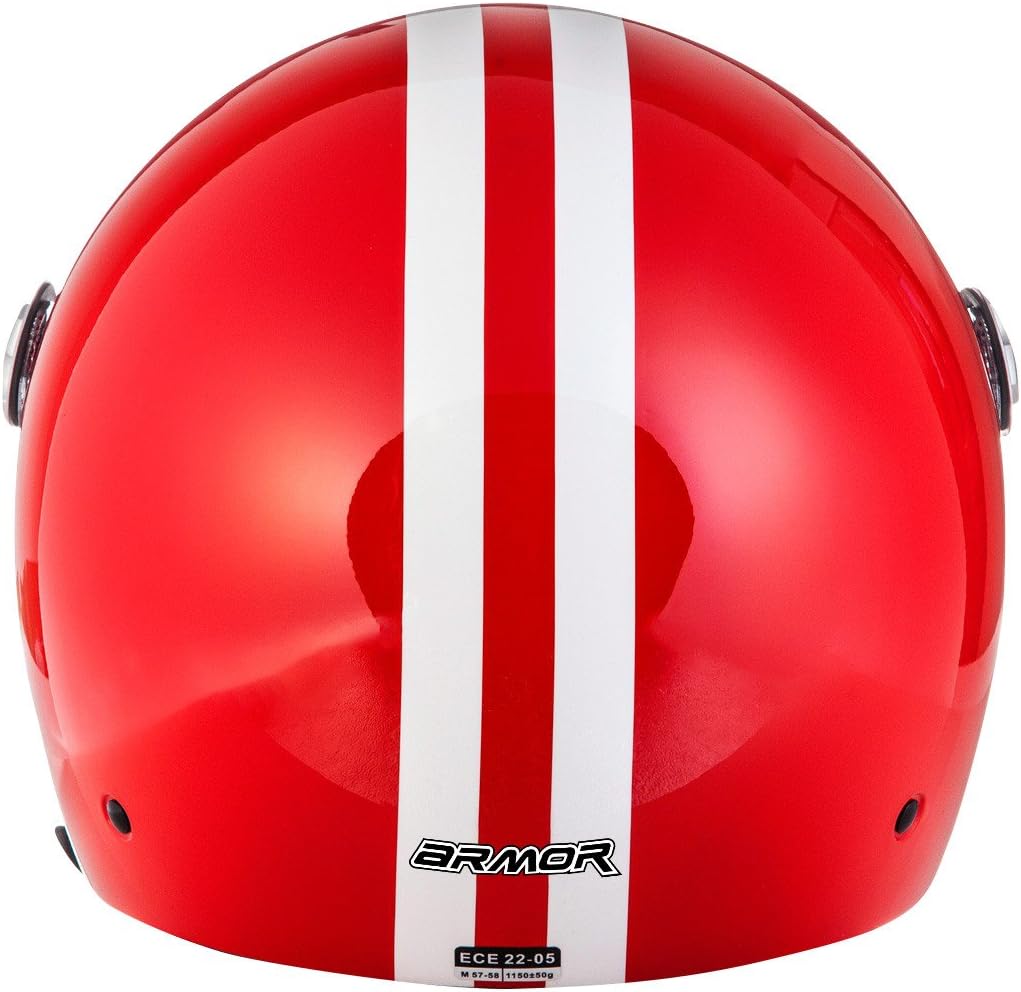 ARMOR HELMETS® AV-63 „Fun Matt Black“ · Jet-Helm · Motorrad-Helm Roller-Helm Scooter-Helm Moped Mofa