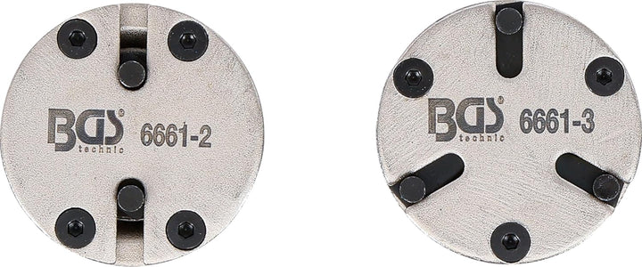 BGS 6661 | Bremskolben-Rückstelladapter-Satz | universal | mit 2 & 3 Stiften | 2-tlg. 2-tlg. | mit 2