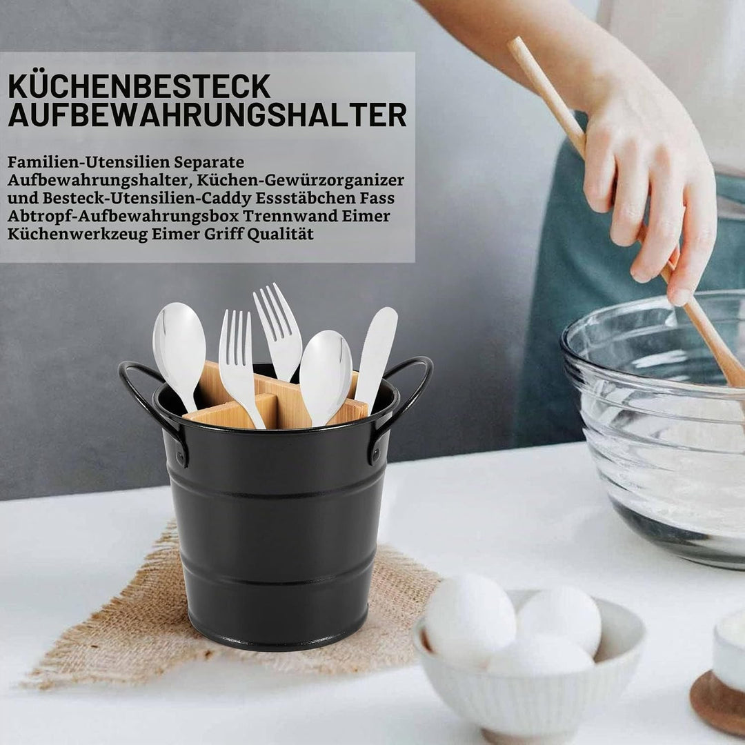 Multifunktionaler Küchen Utensilien Halter, Organizer für Besteck, Messer, Stäbchen &amp; Tools, Ablaufa