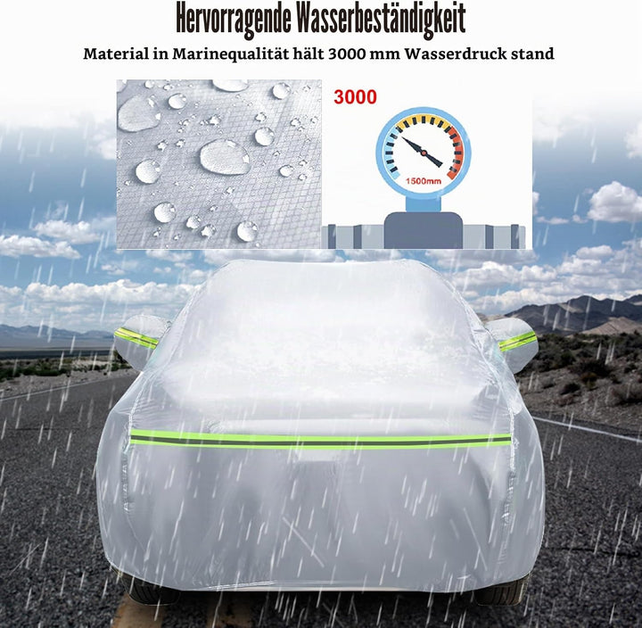 Autoabdeckung Passend für Citroen 2CV 1948-1990, wasserdichte Vollgarage Autoplane mit Reissverschlu