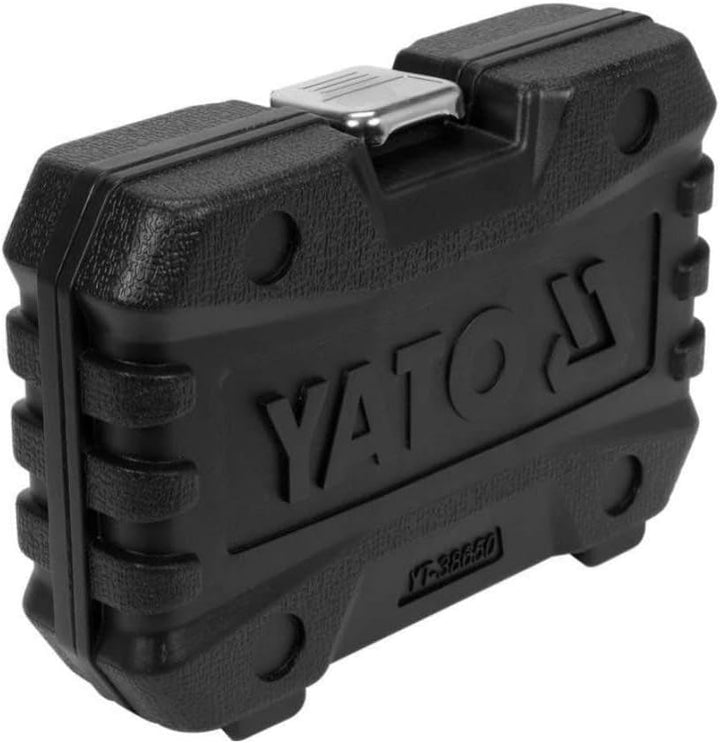Yato Werkzeugkoffer Steckschlüsselsatz Knarrenkasten 1/4' Ratschenkasten Nusskasten KFZ Auto Werkzeu