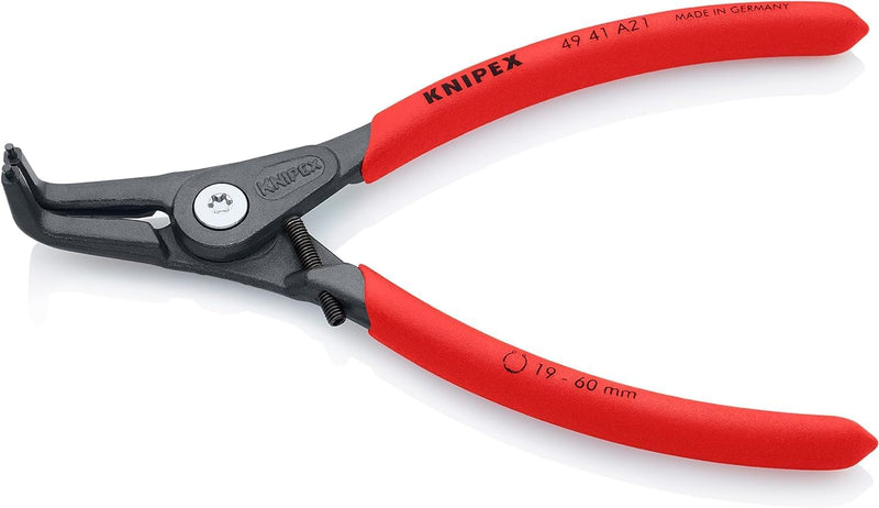 Knipex Präzisions-Sicherungsringzange für Aussenringe auf Wellen grau atramentiert, mit rutschhemmen