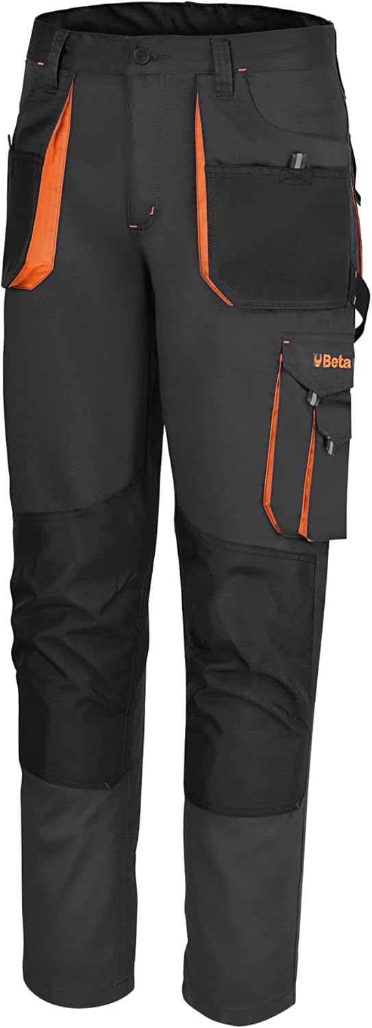 Beta 7900E M - Mehrtaschen-Arbeitshose aus T/C Canvas, 260 g/m2, Einsätze aus Oxford, grau, M