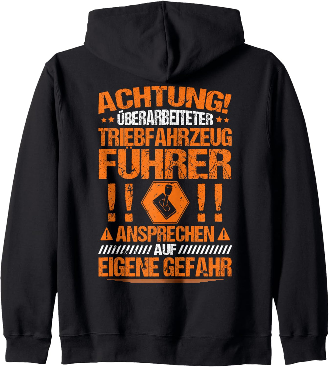 Lokführer Überarbeitet Lokomotivführer Triebfahrzeugführer Kapuzenjacke