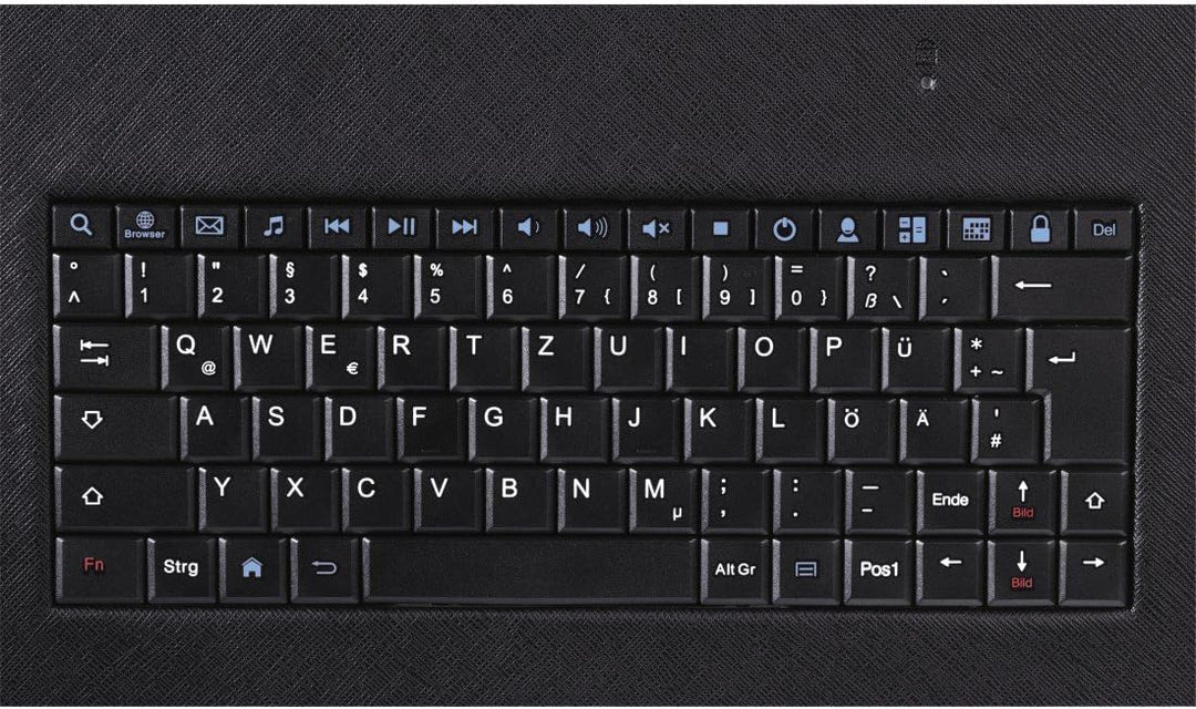 Hama Tablet-Tasche mit integrierter Tastatur (Case passend für Lenovo, Medion, TrekStor uvm, für OTG