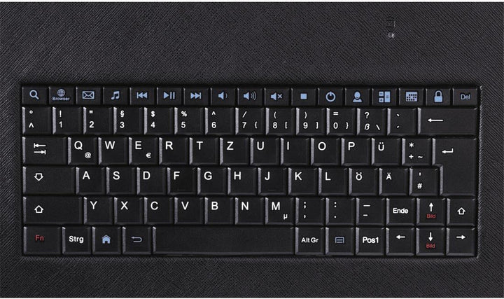 Hama Tablet-Tasche mit integrierter Tastatur (Case passend für Lenovo, Medion, TrekStor uvm, für OTG