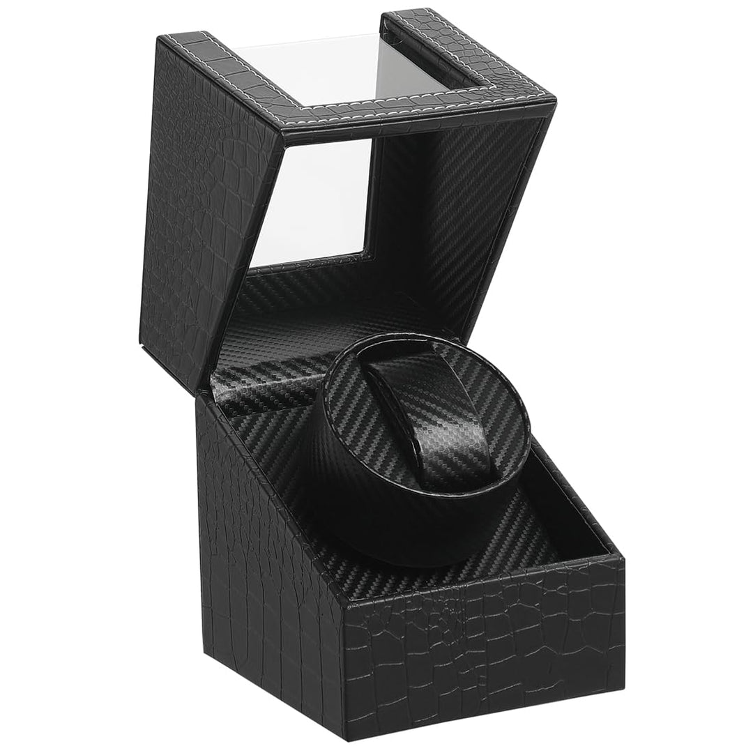 LINGFANSTORE Automatische Uhrenbeweger Box,luxuriöser Single Uhrenbeweger,Uhrengehäuse mit leisem Ma