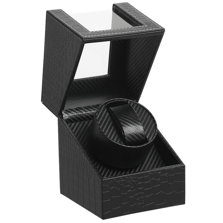 LINGFANSTORE Automatische Uhrenbeweger Box,luxuriöser Single Uhrenbeweger,Uhrengehäuse mit leisem Ma