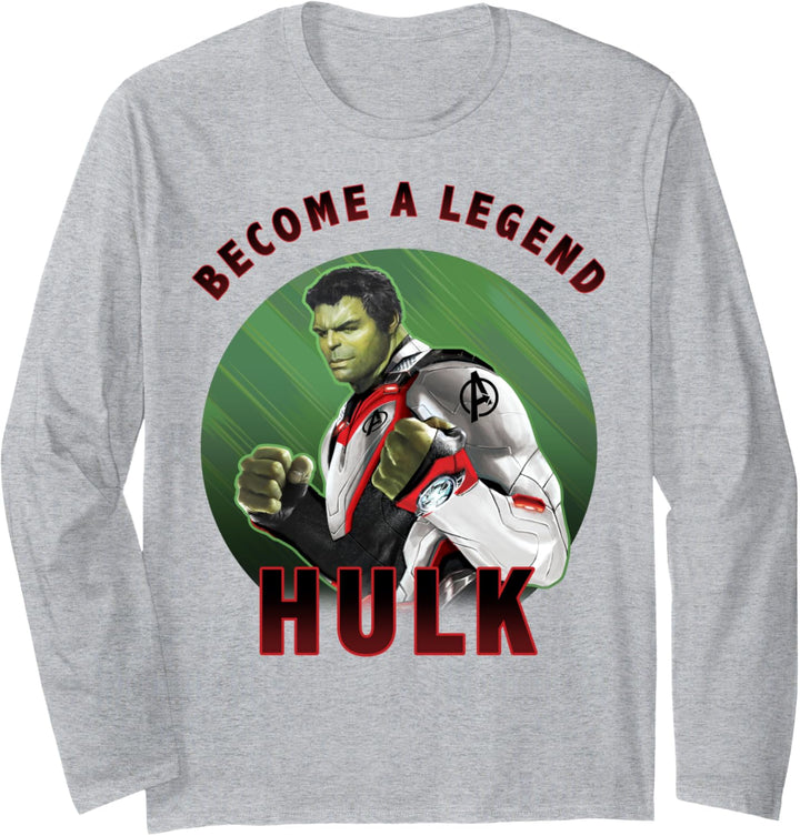 Marvel Avengers: Endgame Hulk Become A Legend Portrait Langarmshirt