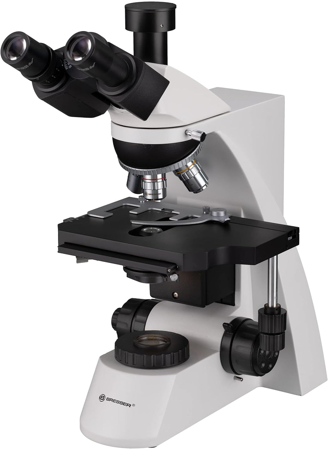Bresser trinokulares Durchlicht Mikroskop Science TRM-301 Trino 40-1000x Vergrösserung, planachr. Ob