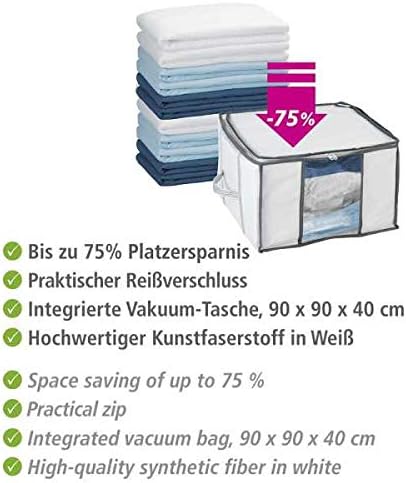 WENKO Vakuum Soft Box S mit Blitz-Ventil Weiss Small, Small