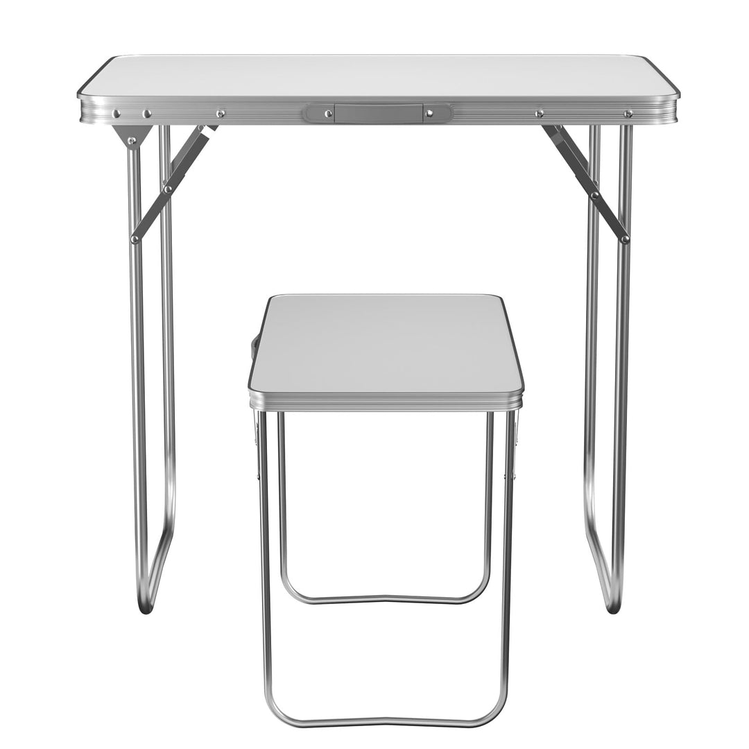 EFAN Campingtisch, klappbar, 80 x 60 x 69 cm, tragbarer Gartentisch für drinnen oder draussen, ideal